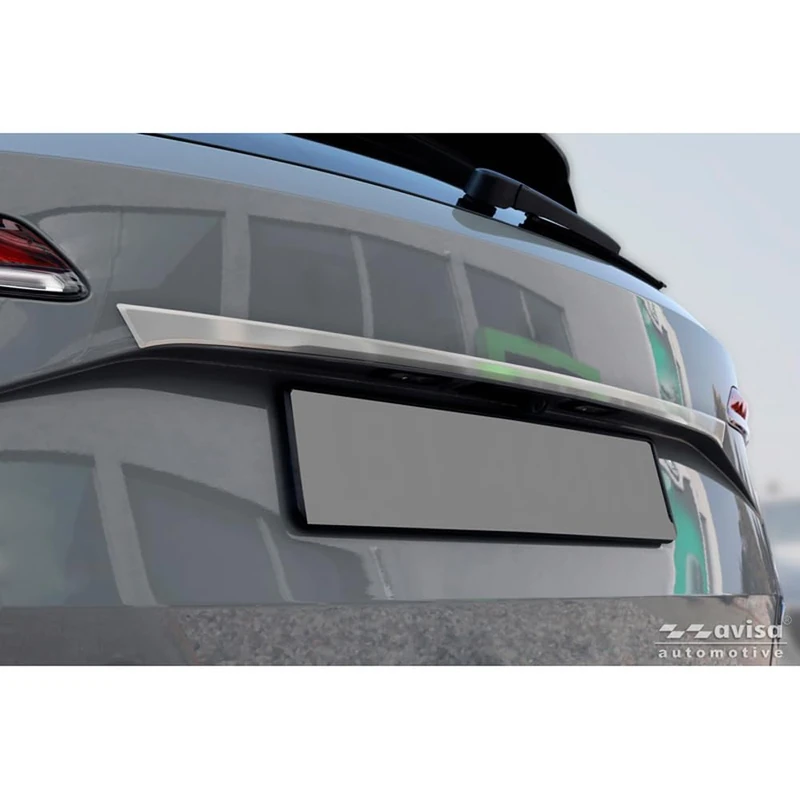 Avisa Brushed Stainless Steel Tailgate Trim compatible with Skoda Karoq (NU7) Facelift 2022-