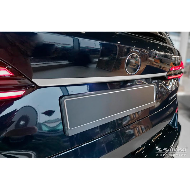 Avisa Brushed Stainless Steel Tailgate Trim compatible with BMW X5 IV (G05) M-Sport 2018-2023 & Facelift 2023-