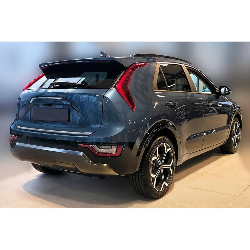 Avisa Brushed Stainless Steel Tailgate Trim compatible with Kia Niro II 2022-