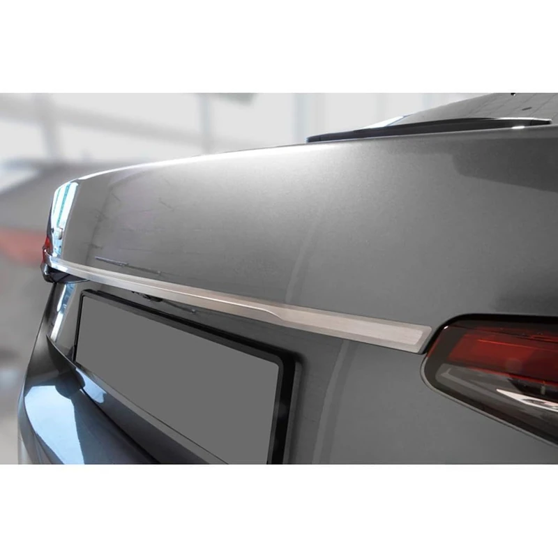 Avisa Brushed Stainless Steel Tailgate Trim compatible with Skoda Superb IV Liftback (NZ3) 2024-