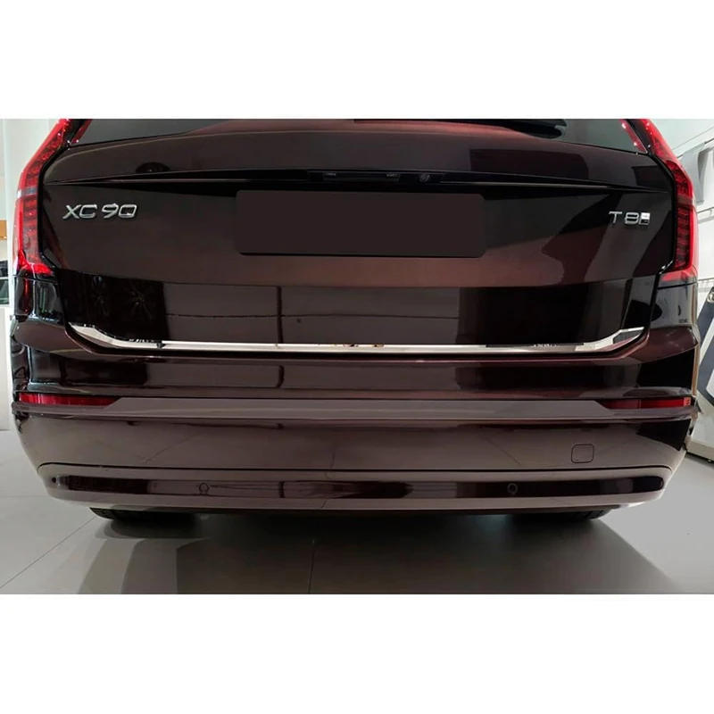 Avisa Chrome Stainless Steel Tailgate Trim compatible with Volvo XC90 II 2015-19, Facelift 2019-2024 & Facelift 2024-