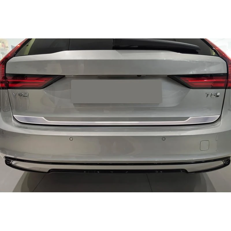 Avisa Brushed Stainless Steel Tailgate Trim compatible with Volvo V90 II 2016-