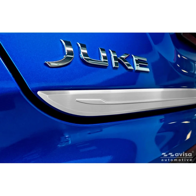 Avisa Brushed Stainless Steel Tailgate Trim compatible with Nissan Juke II (F16) 2019-