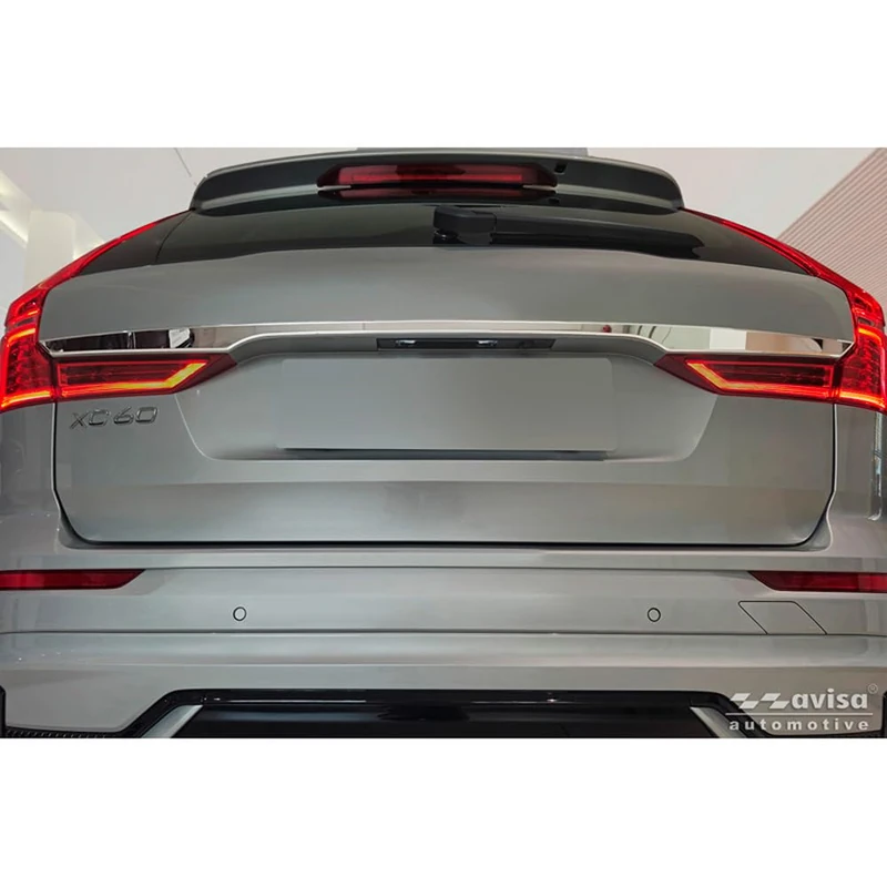 Avisa Chrome Stainless Steel Tailgate Trim compatible with Volvo XC60 II 2017-2021 & Facelift 2021-