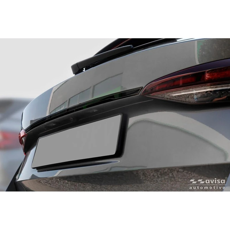 Avisa Black Chrome Stainless Steel Tailgate Trim compatible with Skoda Octavia IV Combi (NX5) 2019-2024 & Facelift 2024-