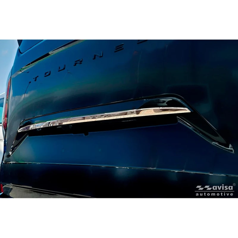 Avisa Chrome Stainless Steel Tailgate Trim compatible with Ford Tourneo Custom II (V710) 2023- (with rear hatch)