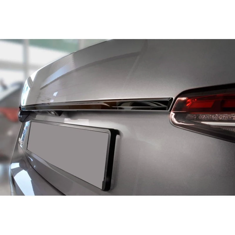 Avisa Black Chrome Stainless Steel Tailgate Trim compatible with Skoda Superb IV Liftback (NZ3) 2024- - Image 1
