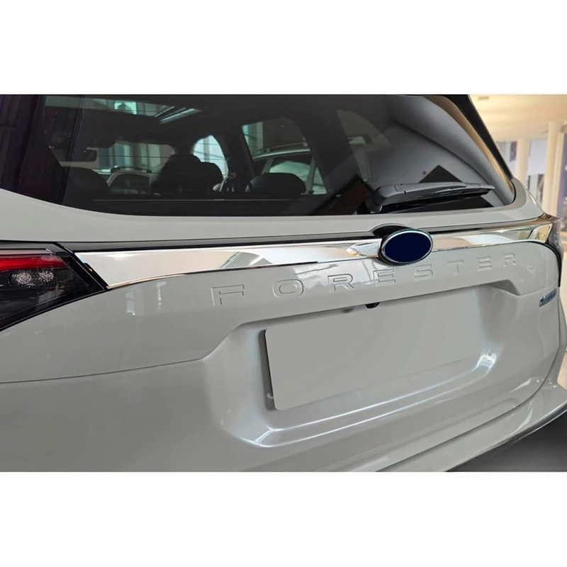 Avisa Chrome Stainless Steel Tailgate Trim compatible with Subaru Forester VI (SL) 2024-
