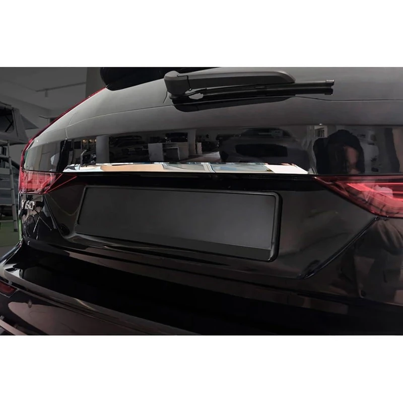 Avisa Chrome Stainless Steel Tailgate Trim compatible with Volvo V60 II 2018-