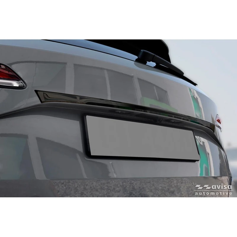 Avisa Black Chrome Stainless Steel Tailgate Trim compatible with Skoda Karoq (NU7) Facelift 2022-
