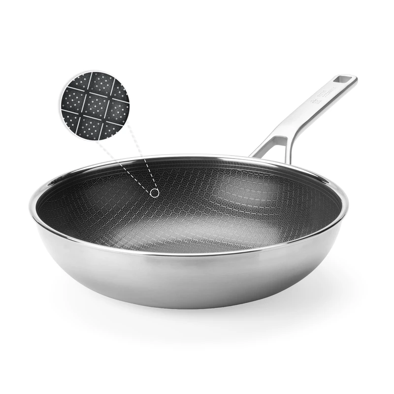 BK -Peter SS Ind Coated Durabond Opn Wok 28 cm/3.63 L (CC010908-001)