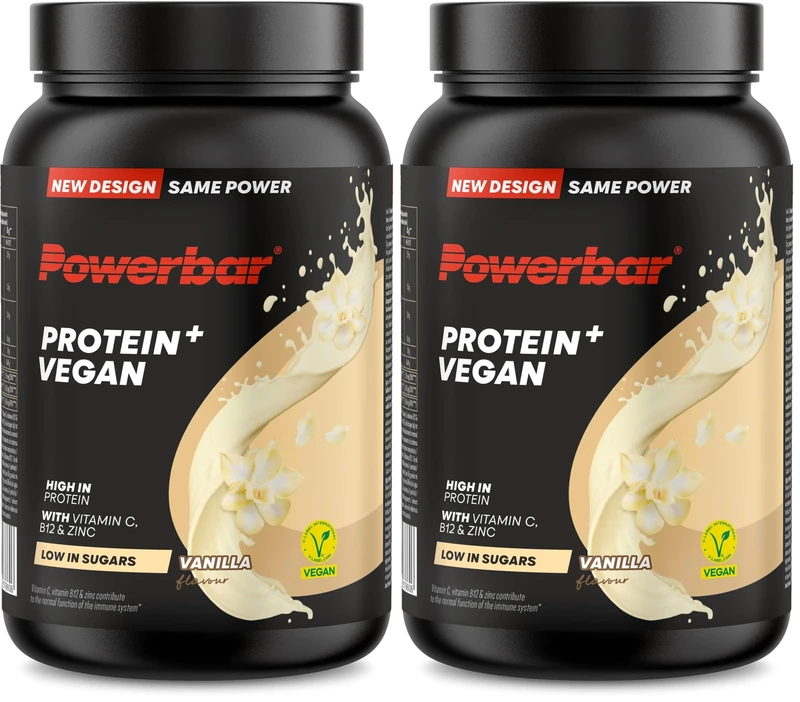 Powerbar - Protein Plus Vegan - Immune Support - Vanilla - 570g - Protein Powder - Low Sugar (Pack of 2) - Image 1