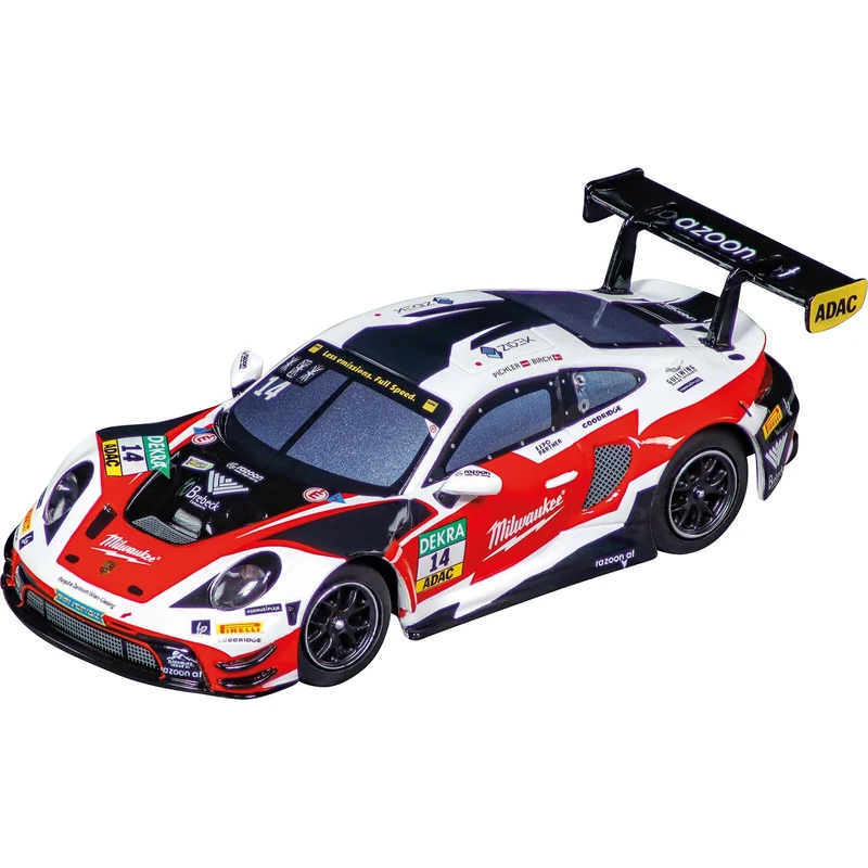 Carrera Hybrid Porsche 911 GT3 R Razoon – more than racing No14 1:50 Scale AI-Supported Race Car with Working Lights & USB-C Charging - Image 1