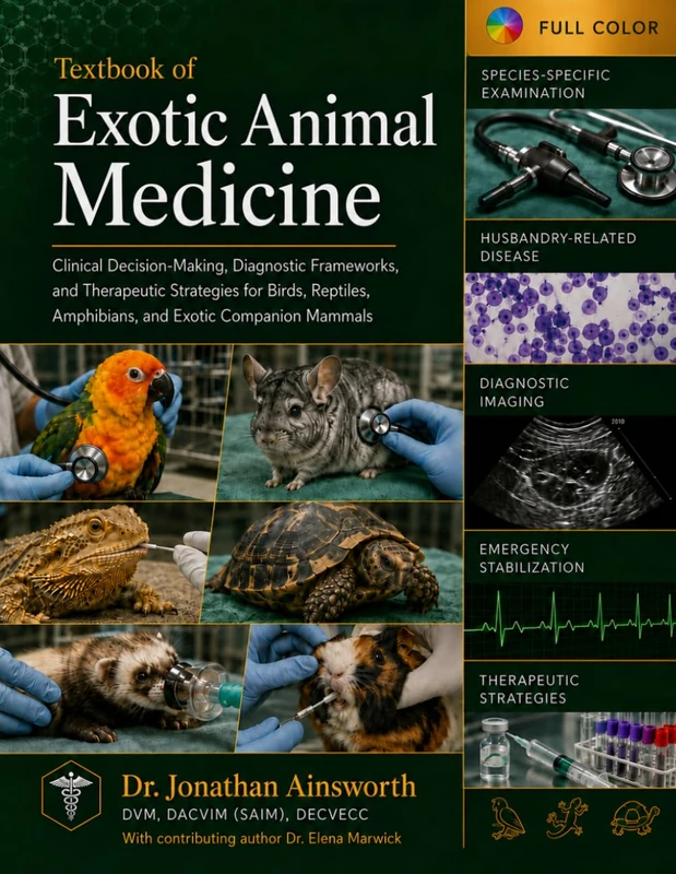 Textbook of Exotic Animal Medicine: Clinical Decision-Making, Diagnostic Frameworks, and Therapeutic Strategies for Birds, Reptiles, Amphibians, and ... Veterinary Clinical Medicine Library)