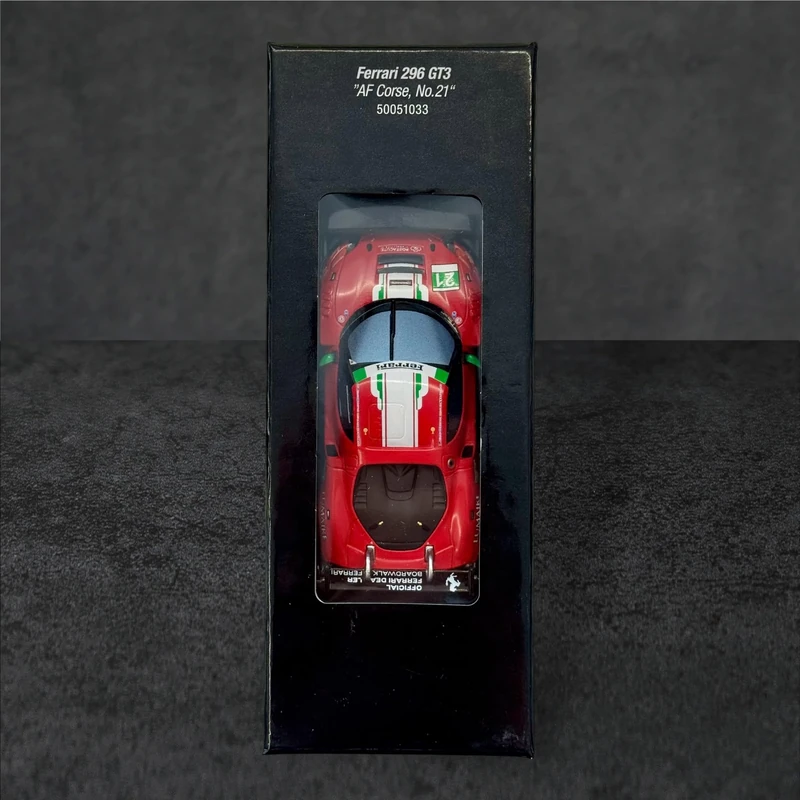 Carrera Hybrid Ferrari 296 GT3 AF Corse No21 1:50 Scale AI-Supported Race Car with Working Lights & USB-C Charging