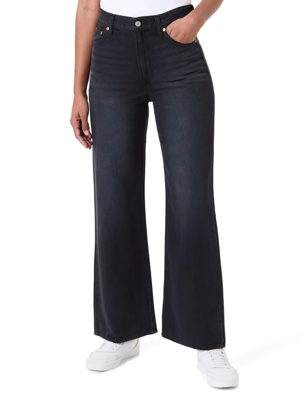 Levi's Women's Ribcage Wide Leg H223 Pants, Soften Up, 29W / 30L