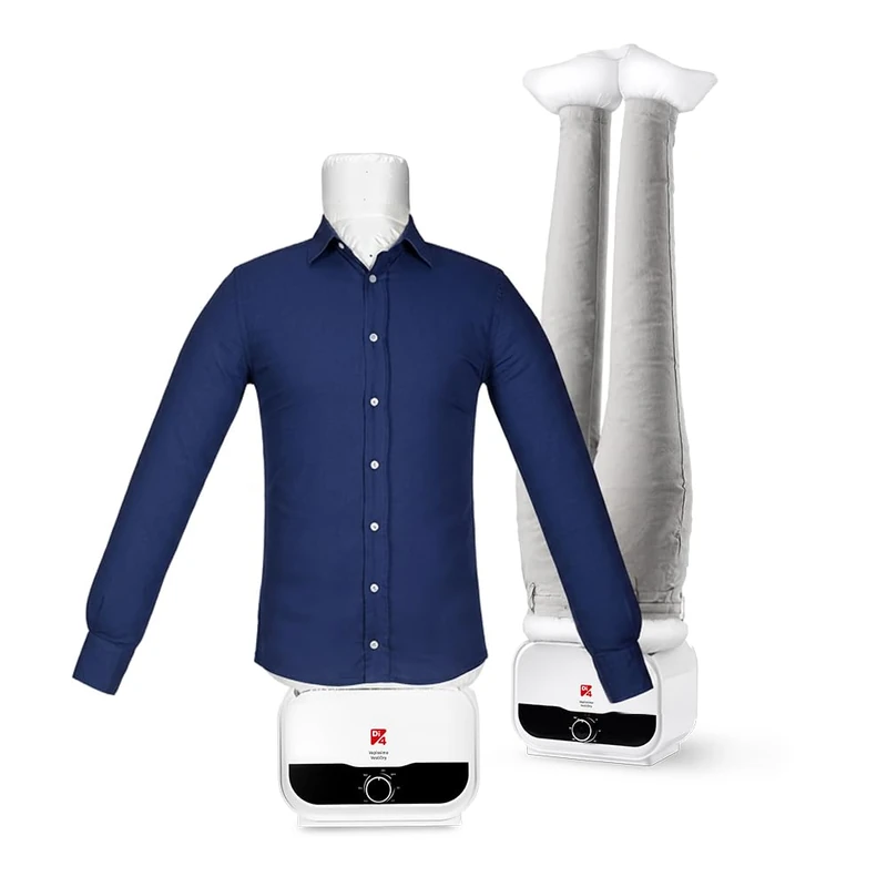 Di4 Vapissimo VestiDry 2-in-1 Steam Iron and Drying Mannequin 1400W Removes Wrinkles, Deodorises and Neutralises Odors 3 Hour Timer Sizes S to XXL Trouser Attachment Included