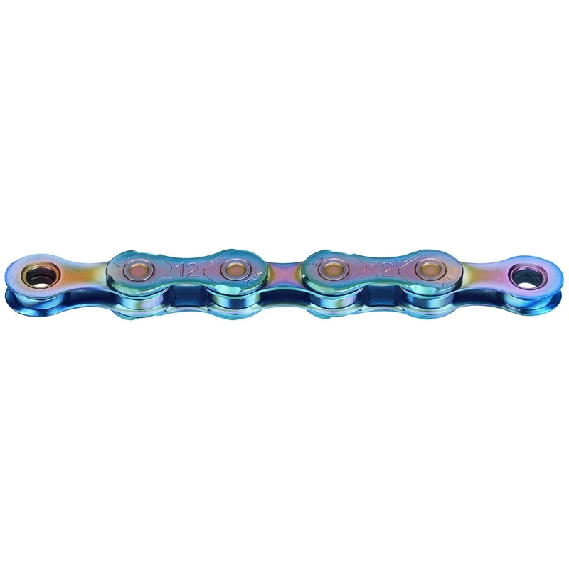 KMC X12 Waxed 12-Speed Chain, 126 Links, Aurora Blue