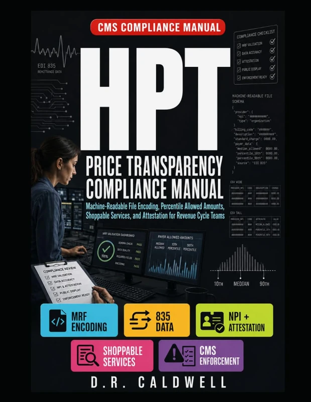 THE HOSPITAL PRICE TRANSPARENCY COMPLIANCE MANUAL: MACHINE-READABLE FILE ENCODING, MEDIAN AND PERCENTILE ALLOWED AMOUNTS, SHOPPABLE SERVICES, AND ATTESTATION FOR REVENUE CYCLE TEAMS