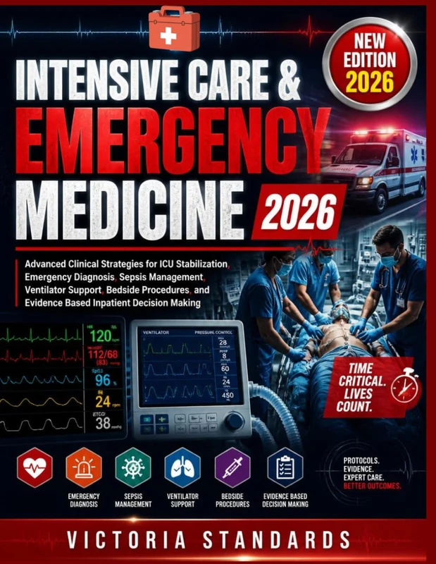 Intensive Care & Emergency MEDICINE 2026: A Practical Guide to ICU Procedures, Trauma Response, Airway Management, Ventilation Support, Clinical ... Safety for Healthcare Professionals Worldwide - Image 1