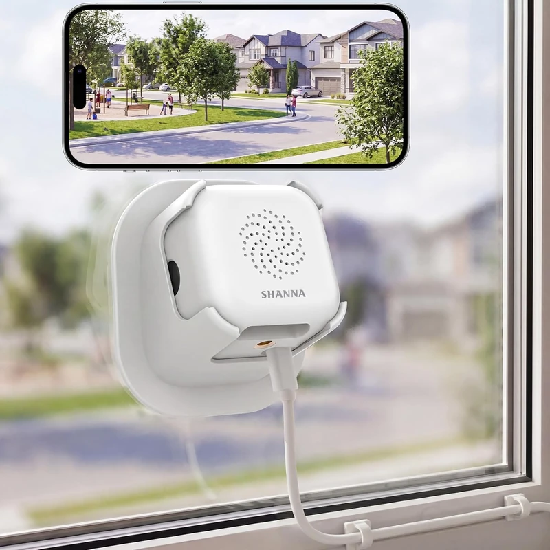 2K 3MP Window Camera, 2.4GHz & 5GHz WiFi Indoor Window Cameras for Home Security Camera Looking Outside/Indoor, AI Enhanced Color Night Vision, Human & Motion Detection, Anti-Glare, 24/7 Recording