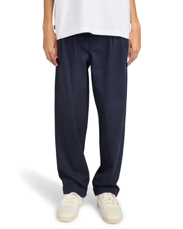 Element Big Pleated - Chino Trousers - Men - Blue.