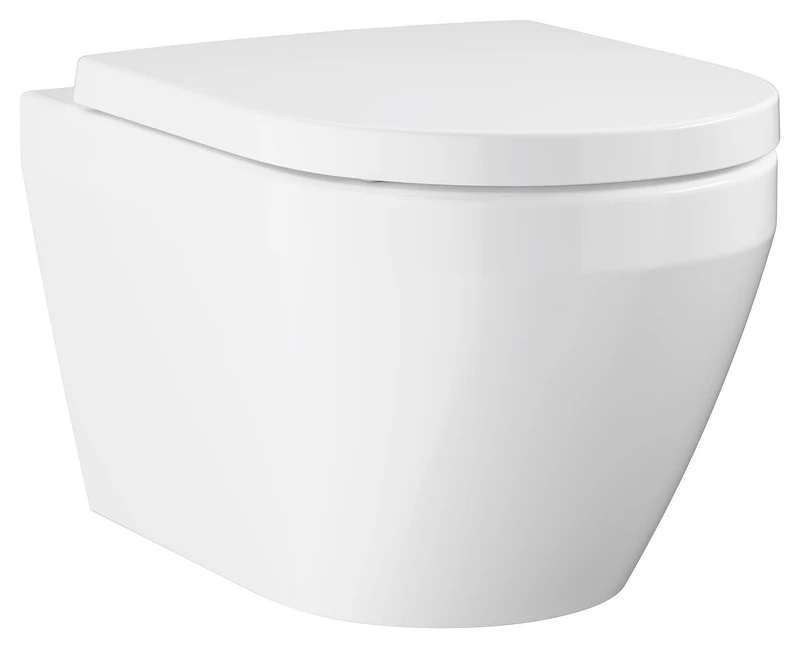 GROHE Euro Ceramic Wall Hung WC Set, Alpine White, 102510SH00