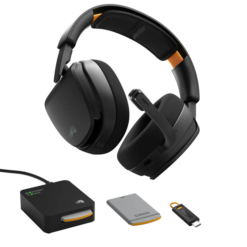 GLORIOUS GHS Wireless InfinitePlay - Gaming Headset - PC, PS5, PS4 - Black