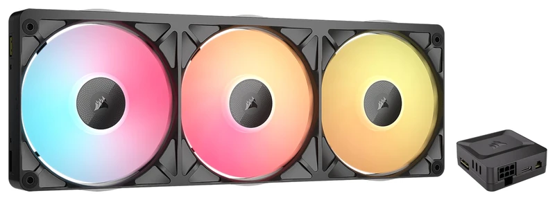 Corsair iCUE LINK RX360 II RGB 360mm Low-Noise Unified Triple Fans – Black