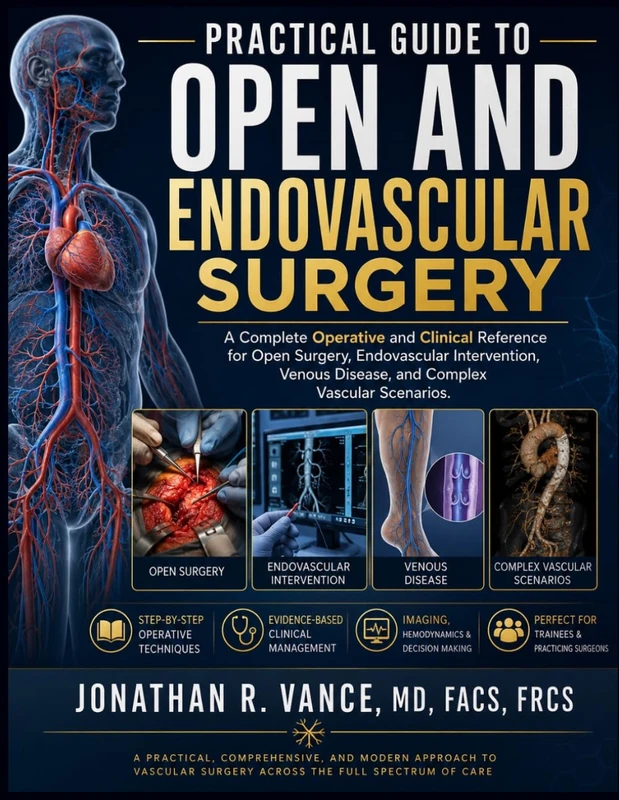 PRACTICAL GUIDE TO OPEN AND ENDOVASCULAR SURGERY: A Complete Operative and Clinical Reference for Open Surgery, Endovascular Intervention, Venous Disease, and Complex Vascular Scenarios - Image 1