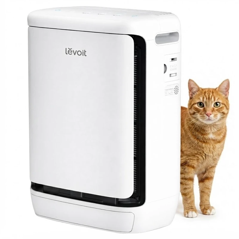 LEVOIT Vital Pet Pro Air Purifier for Homes with Pets, Removes Odours, Allergens & Dander, Captures Pet Hair, Auto-Clean Technology, HEPA & Activated Carbon Filter, PM2.5 & VOC Sensors, 102m² coverage - Image 1