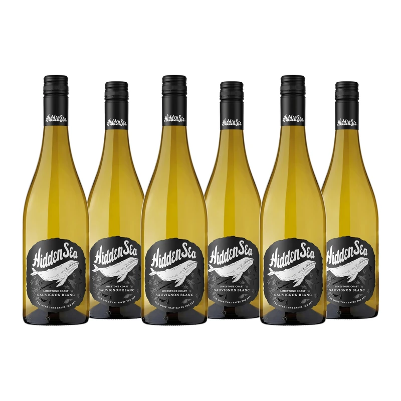 Hidden Sea Sauvignon Blanc Premium South Australia Sustainable White Wine Case of 6 x 75cl – Crisp, Tropical & Vegan – Perfect for Alfresco & Gifting