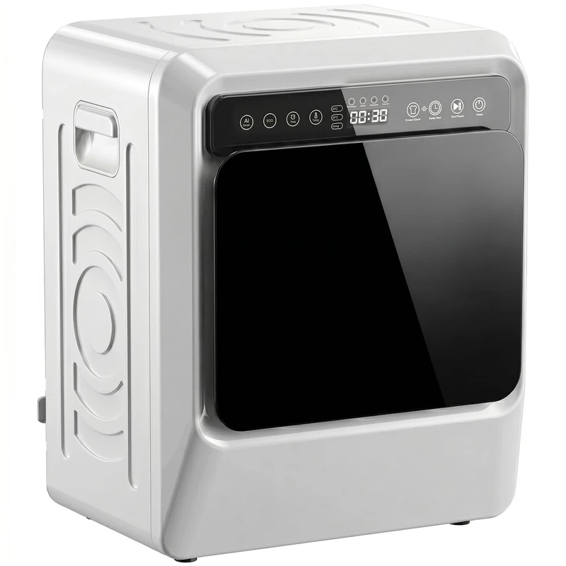 HOMCOM Vented Tumble Dryer 5kg Wet Laundry/3kg Dry Capacity 1000W White