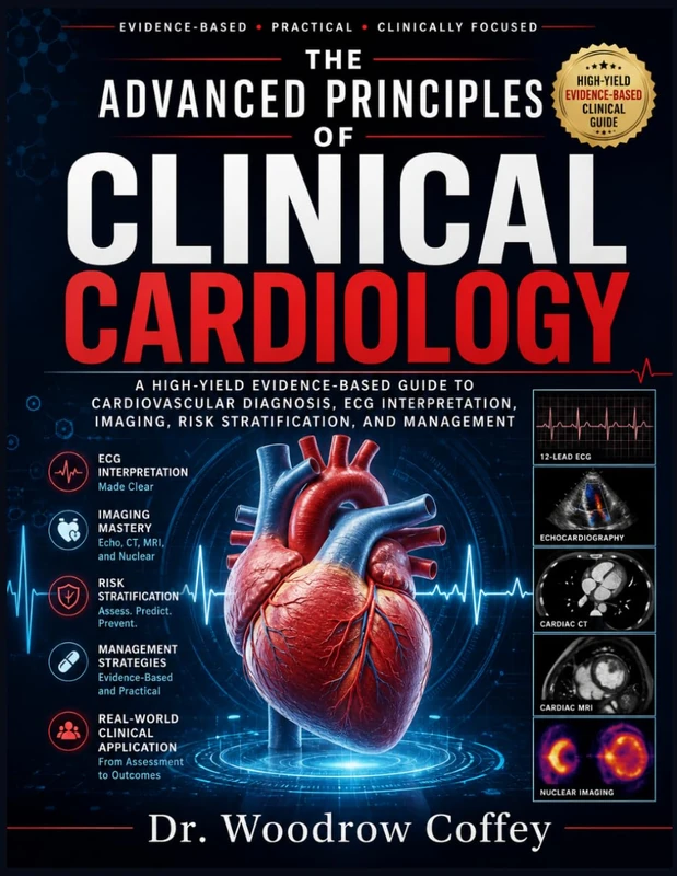 The Advanced Principles of Clinical Cardiology: A High-Yield Evidence-Based Guide to Cardiovascular Diagnosis, ECG Interpretation, Imaging, Risk Stratification, and Management