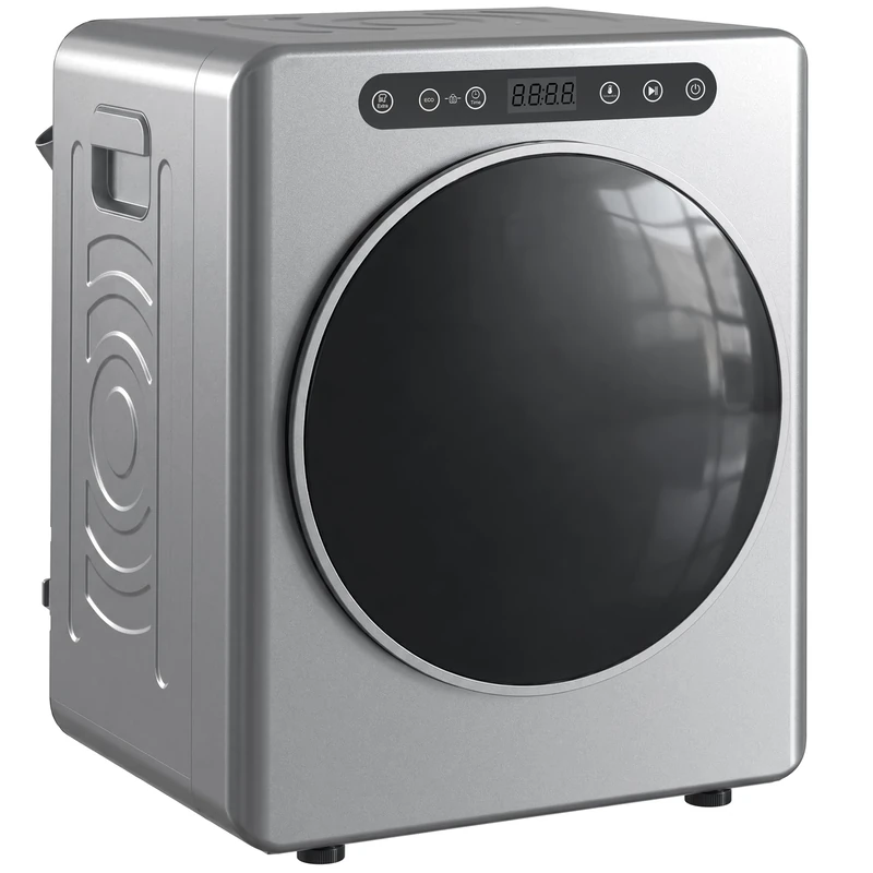 HOMCOM Vented Tumble Dryer 5kg Wet Laundry/3kg Dry Capacity 1000W Silver