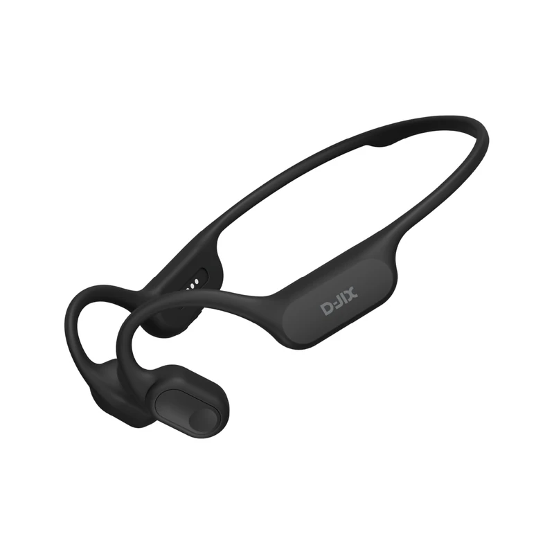 D-JIX Triton 600 – Bluetooth 6.0 & MP3 32GB Bone Conduction Earphones | Waterproof IP68 | Battery Life 15 Hours | Fast Charging | Built-in Microphone | Ideal for Sport & Work (Black) - Image 1