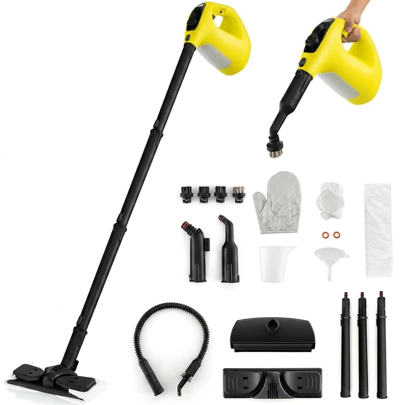 GiantexUK Portable Handheld Steam Cleaner, Steam Cleaning Device (Yellow)