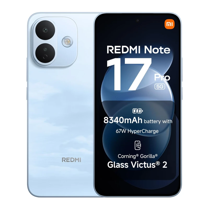 XIAOMI REDMI Note 17 Pro 5G, Smartphone 8+512GB, Sky Blue, 8340mAh Battery