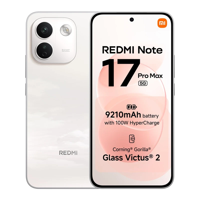 REDMI Note 17 Pro Max 5G, Smartphone 8+256GB, Cloud Blush, 9210mAh Battery