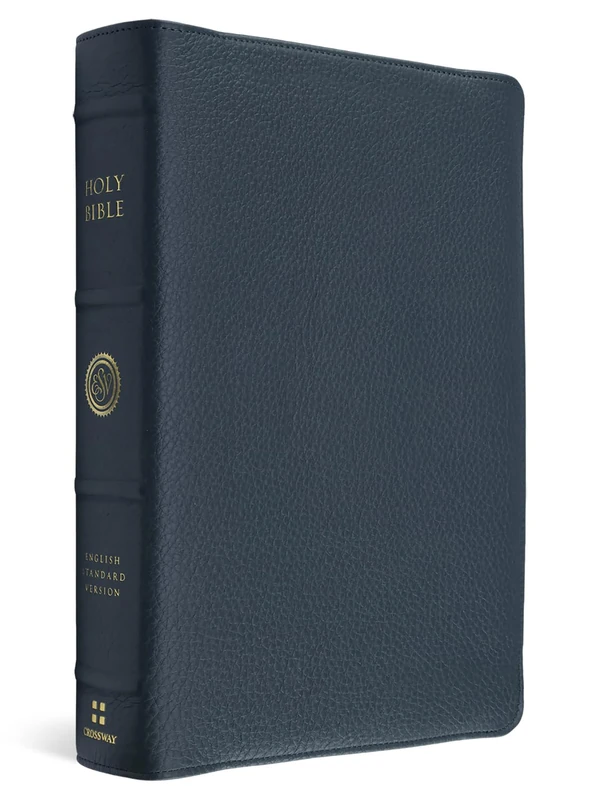 ESV Heirloom Bible, Scriptura Sacra: Personal Size Reference Edition (Calfskin, Meridian Blue, Full Yapp)