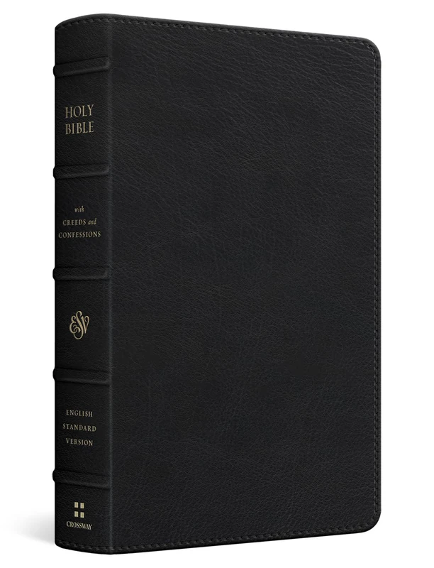 ESV Bible with Creeds and Confessions (Top Grain Leather, Black)