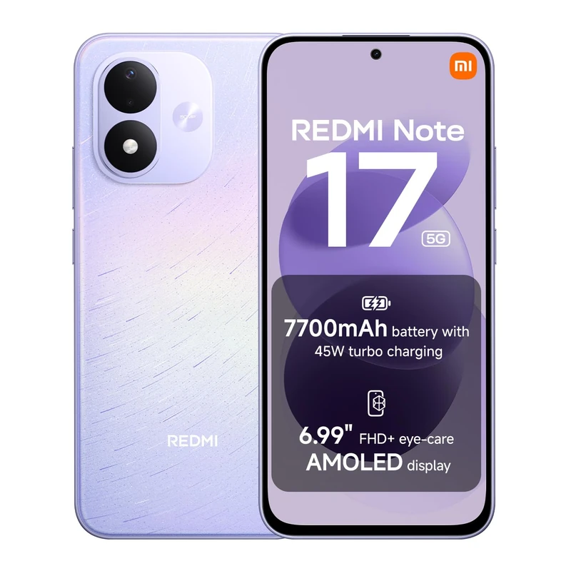 REDMI Note 17 5G, Smartphone 6+256GB, Celestial purple, 7700mAh battery