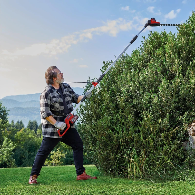 Einhell GC-HC 18/4520 Li T-Solo PXC Cordless Multifunction Tool (18 V, 41 cm Hedge Trimmer, 19.5 cm Pole Pruner, Extension Pole, Carrying Strap, Without Battery)