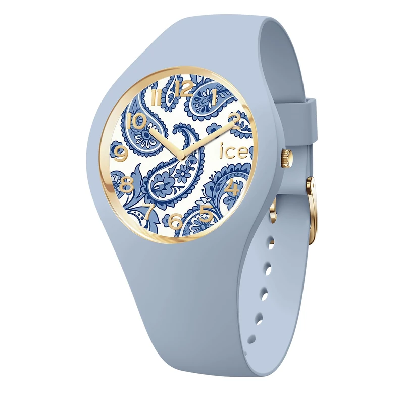 ICE-WATCH - ICE Flower Blue Aura - Women's Watch with Silicon Strap - 025899 (Small 37mm)