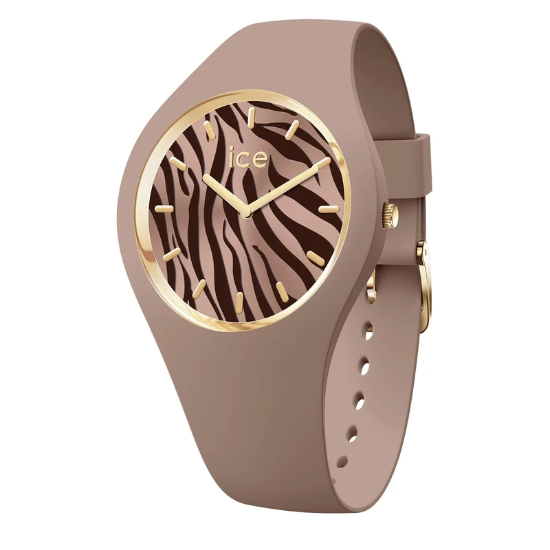 ICE-WATCH - ICE Wild Mocha Zebra - Women's Watch with Silicon Strap - 025893 (Small 37mm)