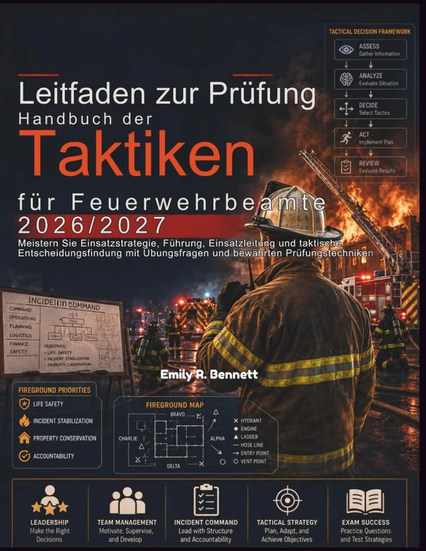Leitfaden zur Prüfung „Handbuch der Taktiken für Feuerwehrbeamte 2026/2027: Meistern Sie Einsatzstrategie, Führung, Einsatzleitung und taktische ... Übungsfragen und bewährten Prüfungstechniken