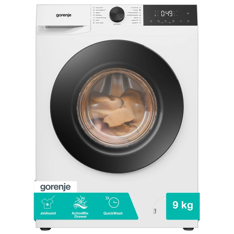 Gorenje 9 kg 1400 rpm Freestanding Washing Machine, White - WG2P94A22/UK