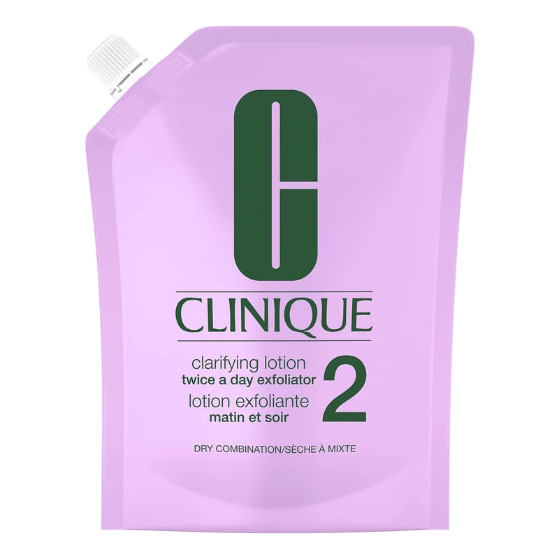 Clinique 3-Step Clarifying Lotion Face Exfoliator For Dry Combination Skin Types, 400ml - Image 1