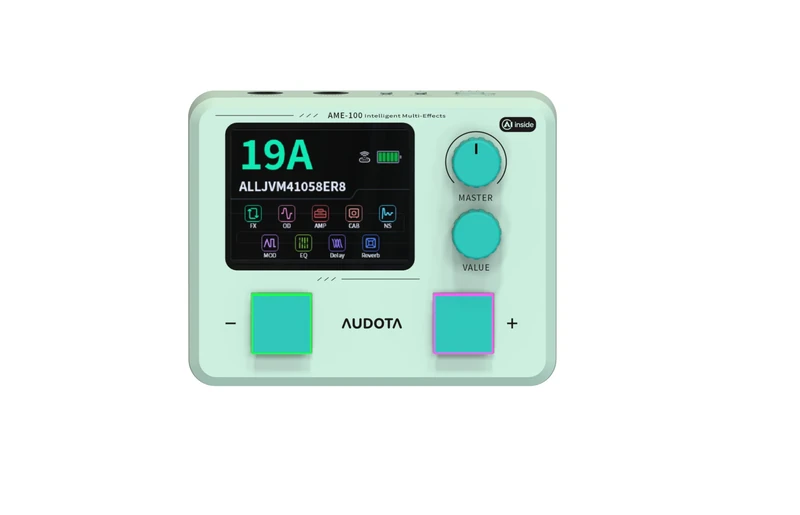 Audota AME‑100 Multi‑FX Processor for Electric Guitar - with AI, 147 Effects, 55 Amp Models, IR Support