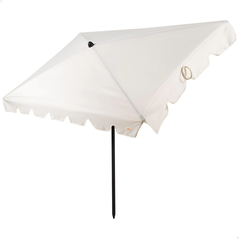 AKTIVE Rectangular Parasol with Sun Protection, 200 x 125 cm, Parasol for Balcony and Terrace, Tilt Pole, UV50 Protection (61155)